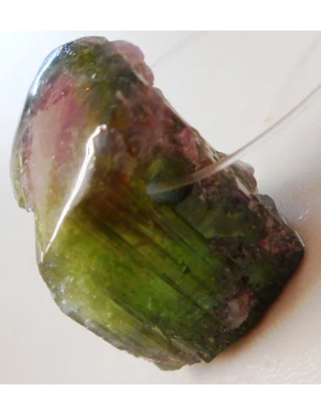 Tourmaline melon d'eau brute pendentif Tourmaline melon d'eau brute pendentif