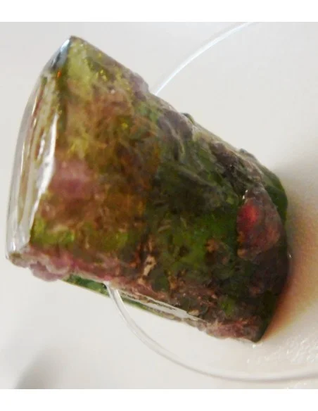 Tourmaline melon d'eau brute pendentif Tourmaline melon d'eau brute pendentif