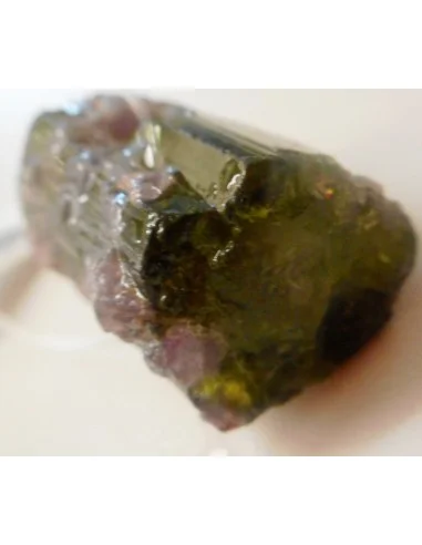 Tourmaline melon d'eau brute pendentif