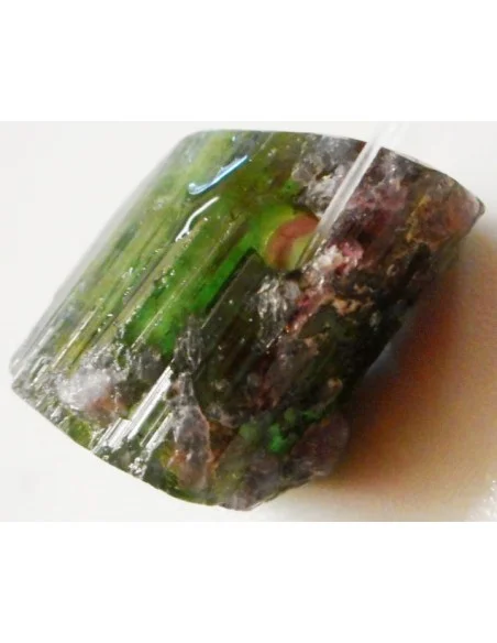 Tourmaline melon d'eau brute pendentif Tourmaline melon d'eau brute pendentif