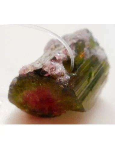Tourmaline melon d'eau brute pendentif