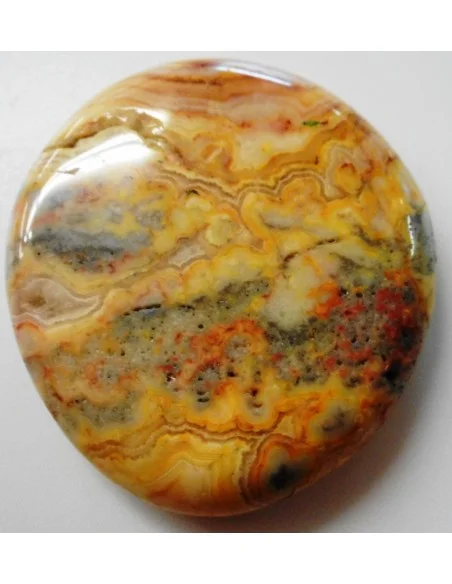 Galet agate crazy lace jaune Galet agate crazy lace jaune