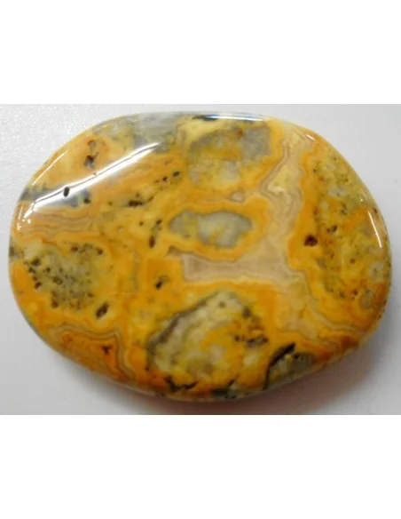Galet agate crazy lace jaune Galet agate crazy lace jaune