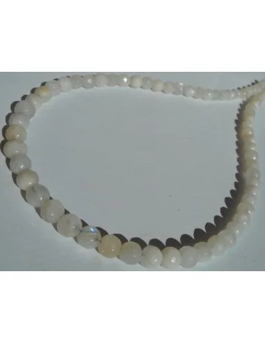 Collier Pierre de Lune facettée 6mm