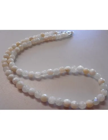 Collier Pierre de Lune facettée 6mm