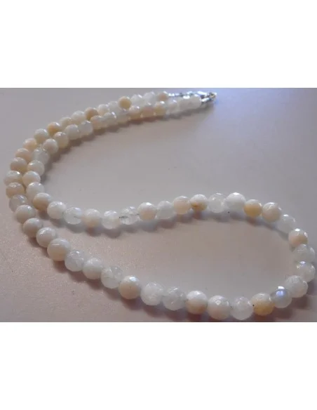 Collier Pierre de Lune facettée 6mm