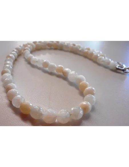 Collier Pierre de Lune facettée 6mm