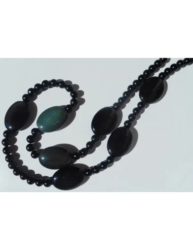 Obsidienne Oeil Celeste collier