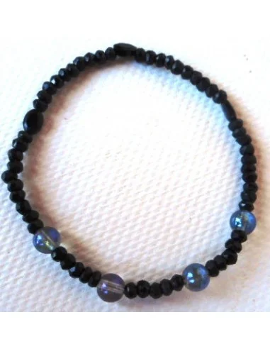 Spinelle, aqua aura, quartz pour l'aura bracelet