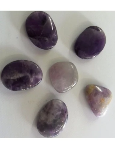Amethyste pierre plate, galet