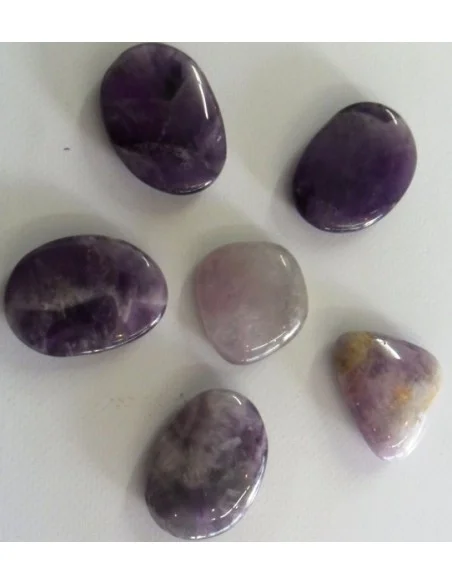 Amethyste pierre plate, galet