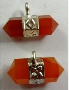 Pendentif bipoint cornaline