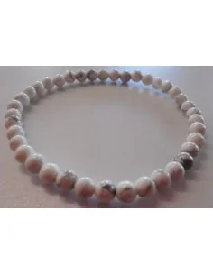 Bracelet magnésite?Hwlite 4mm