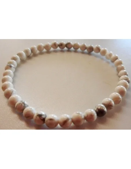 Bracelet Magnésite, Howlite 6mm