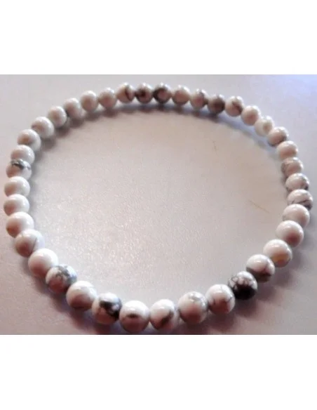 Bracelet Magnésite, Howlite 6mm