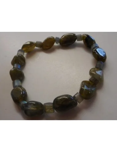 Labradorite cilindre ovale bracelet