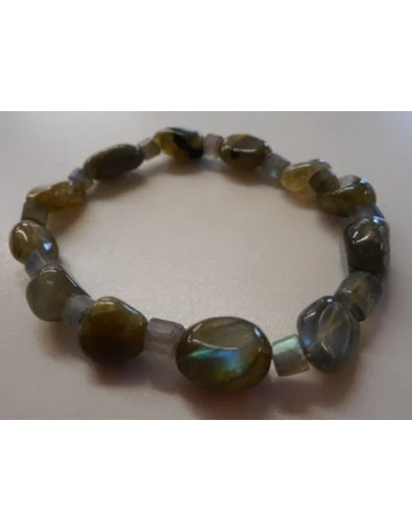 Labradorite cilindre ovale bracelet