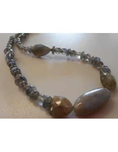 Collier labradorite beaux reflets