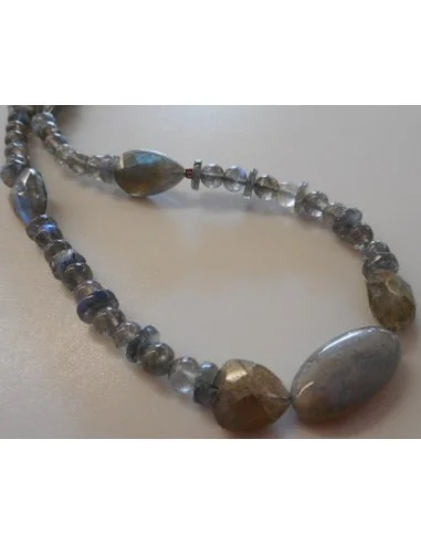 Collier labradorite beaux reflets