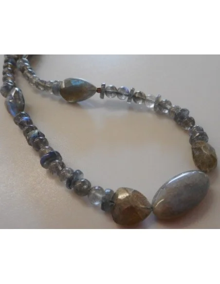 Collier labradorite beaux reflets
