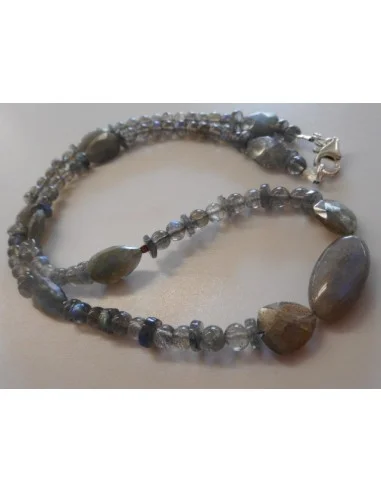 Collier labradorite beaux reflets