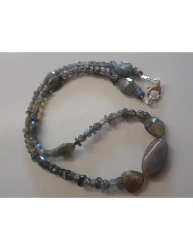 Collier labradorite beaux reflets