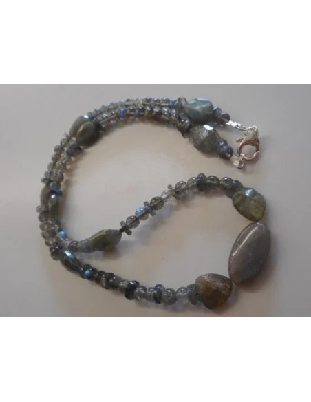 Collier labradorite beaux reflets