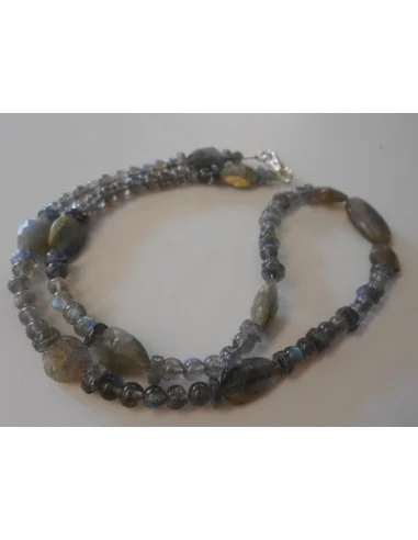 Collier labradorite beaux reflets