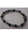 Labradorite, tourmaline noire bracelet