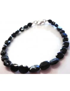 Bracelet Spinelle noire fermoire 2
