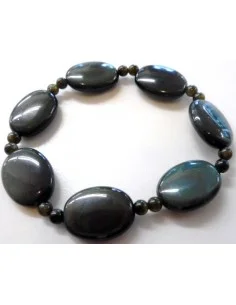 Arc-en-ciel, obsidienne bracelet