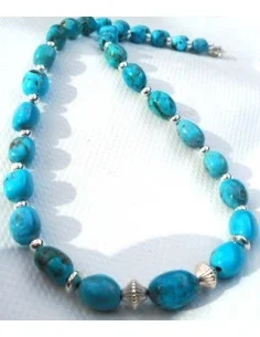 Collier turquoise et argent 2