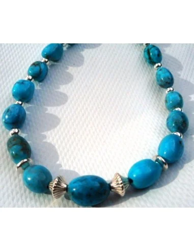 Collier turquoise et argent