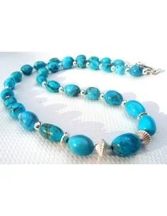 Collier turquoise et argent