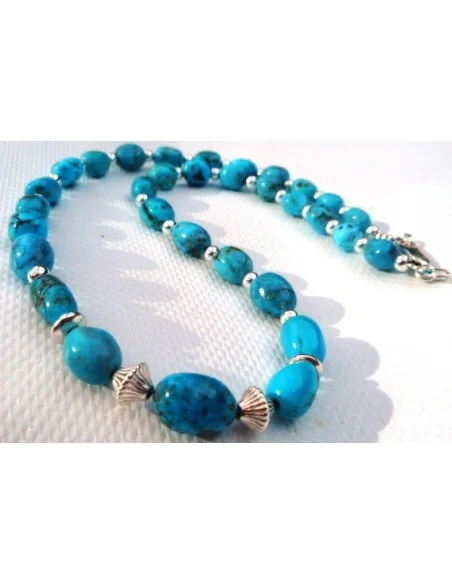Collier turquoise et argent