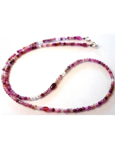 Tourmaline rose collier 3mm