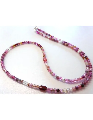 Tourmaline rose collier 3mm