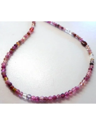 Tourmaline rose collier 3mm