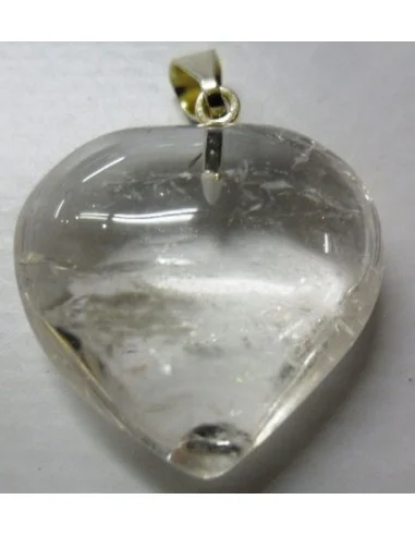 Pendentif en coeur de cristal