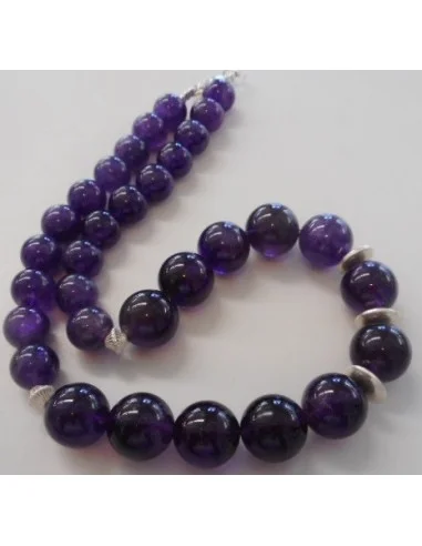 Collier Amethyste  12 et 13MM