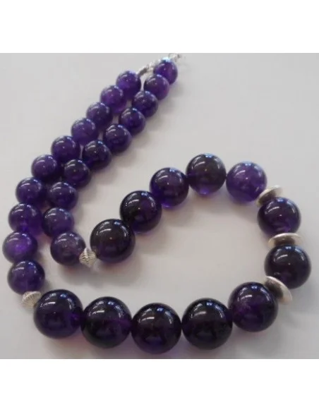 Collier Amethyste  12 et 13MM