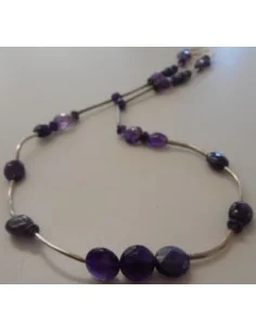 Collier Amethyste ARGENT 2