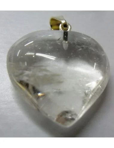 Pendentif en coeur de cristal