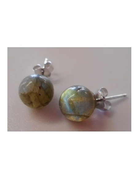 Boucles doreilles en  labradorite
