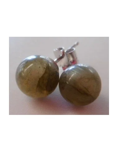 Boucles doreilles en  labradorite