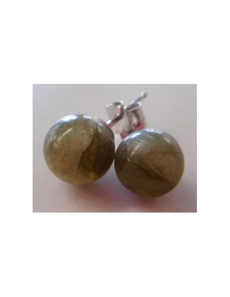 Boucles doreilles en  labradorite