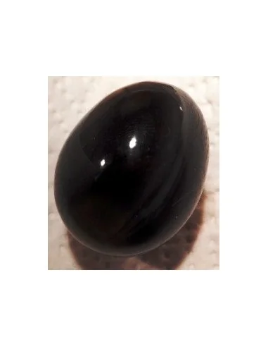 Obsidienne oeil celeste oeuf 33MM