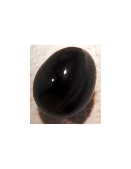 Obsidienne oeil celeste oeuf 33MM