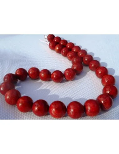 Collier Corail rouge 12mm