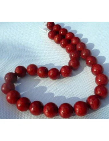 Collier Corail rouge 12mm